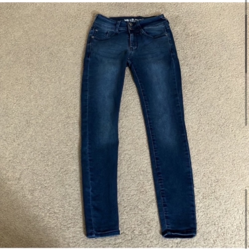 Wallflower Ultra Fit Skinny Mid Rise Insta Soft Jeans, Shannon, cotton 0-1 24-25